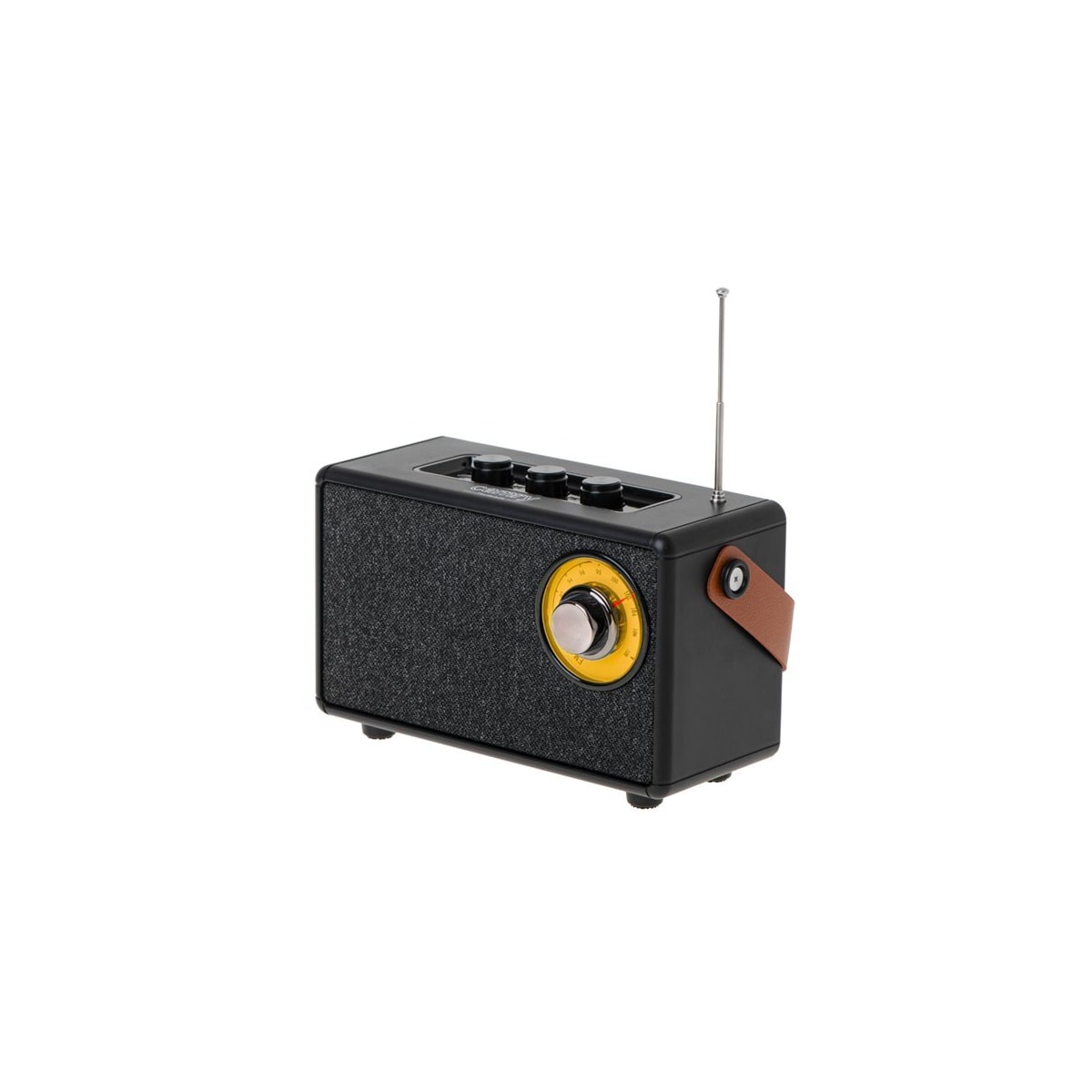 FM-radio med Bluetooth og TWS-funksjon - svart