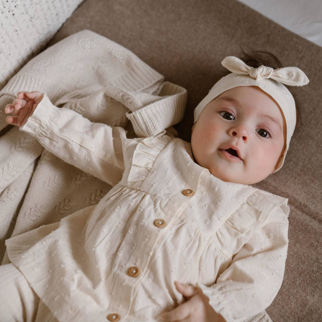 Dirkje babybroek - set van 2 roze/ecru