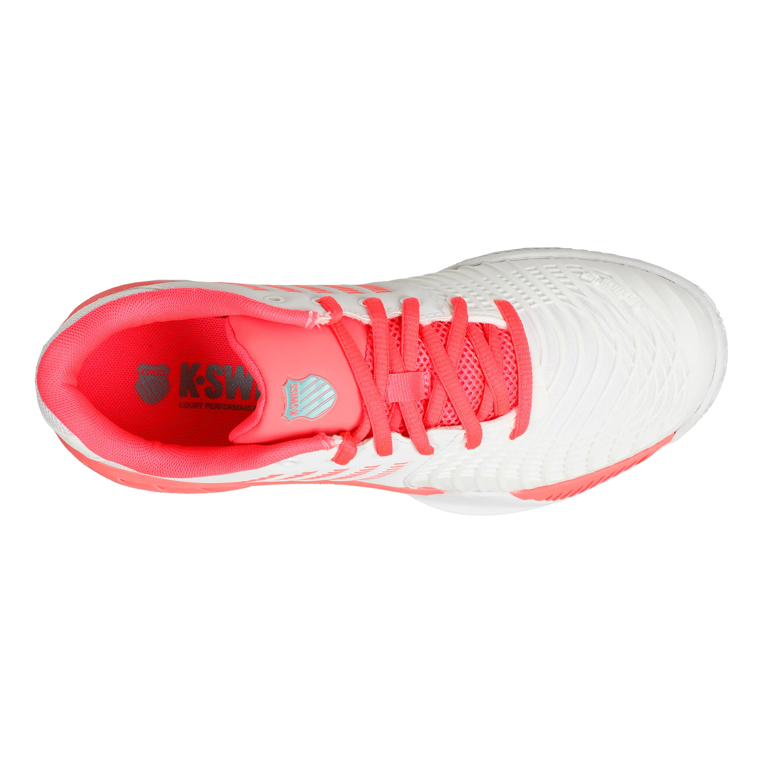 K-Swiss Express Light 3 Chaussure Terre Battue Femmes - Blanc , Corail