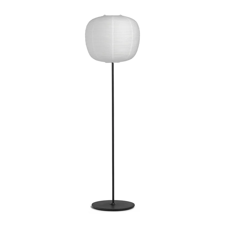 HAY - Common Stehleuchte, Sockel schwarz / Reispapier Lampenschirm, Ø 44 x 39 cm