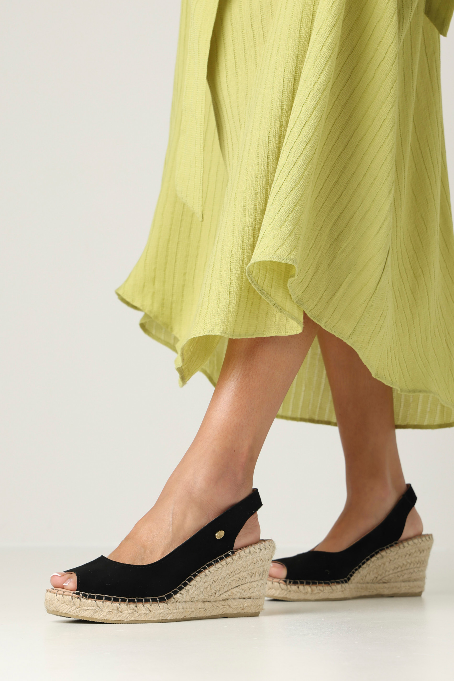 CLARE BEAU  Espadrille suede Black