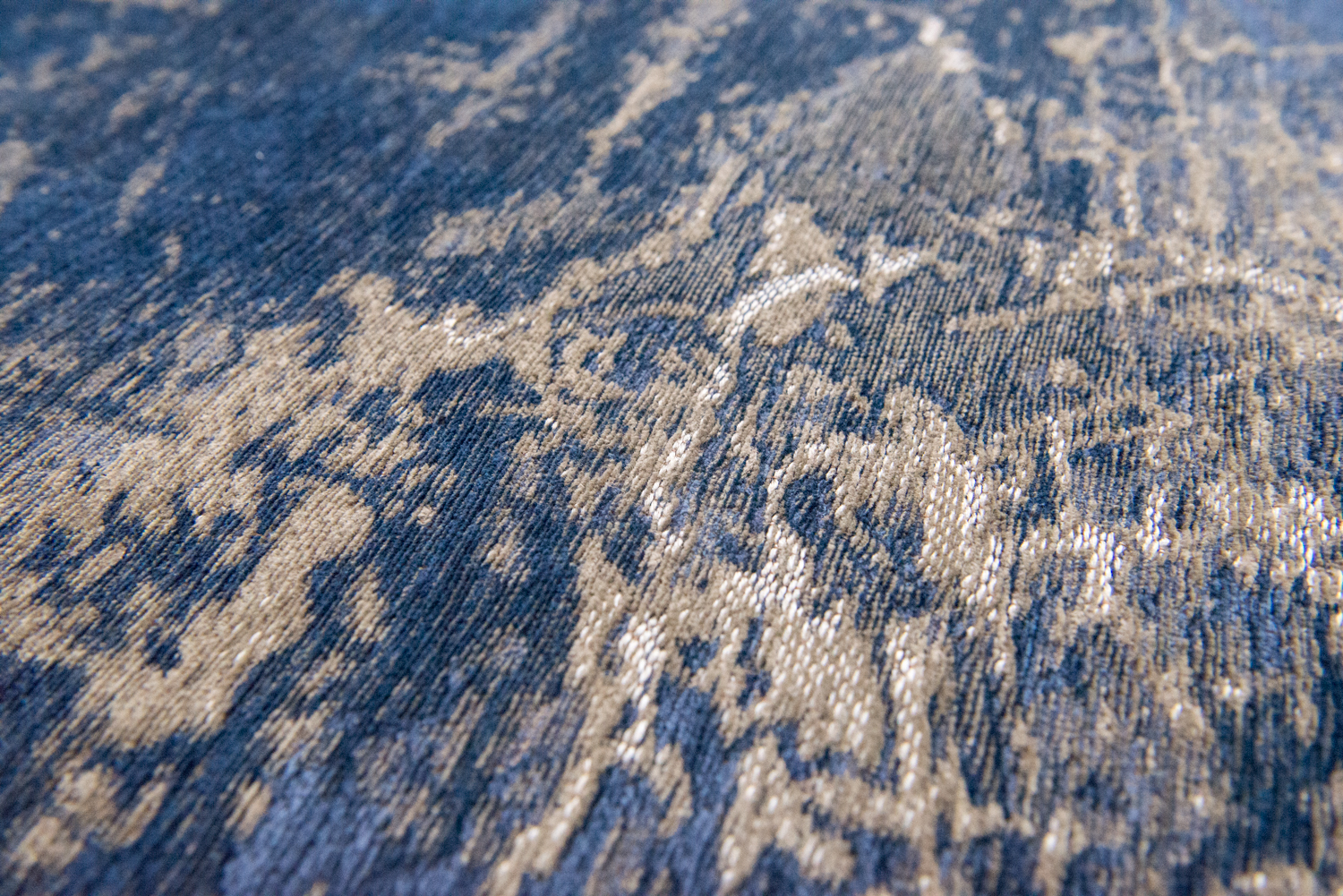 Ecorugs vloerkleed Cracks blauw 200x280 cm