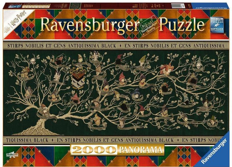 Ravensburger Puzzel Harry Potter: Stamboom Panorama - Legpuzzel - 2000 Stukjes