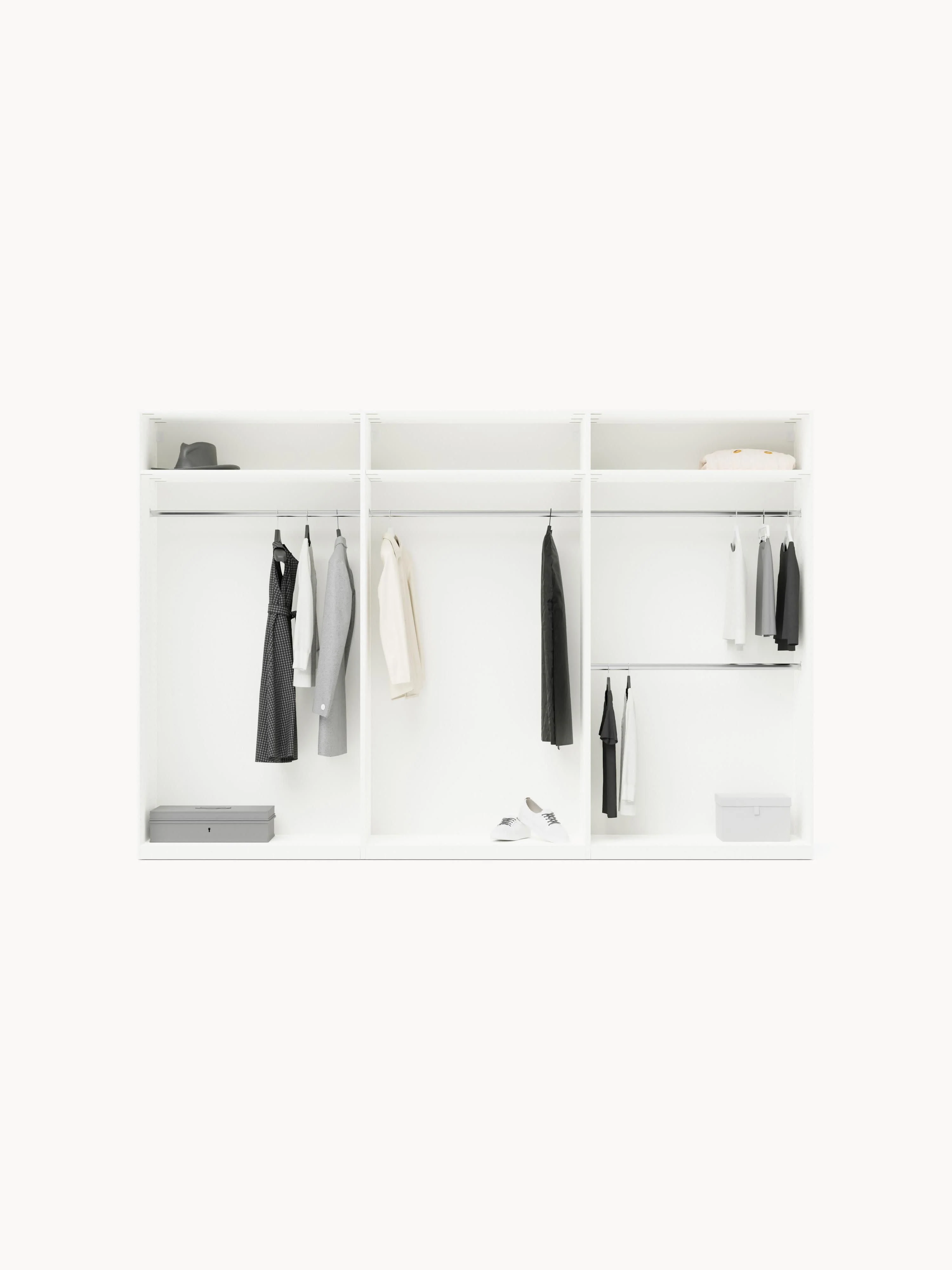 Modulaire draaideurkast Leon, 300 cm breed, diverse varianten