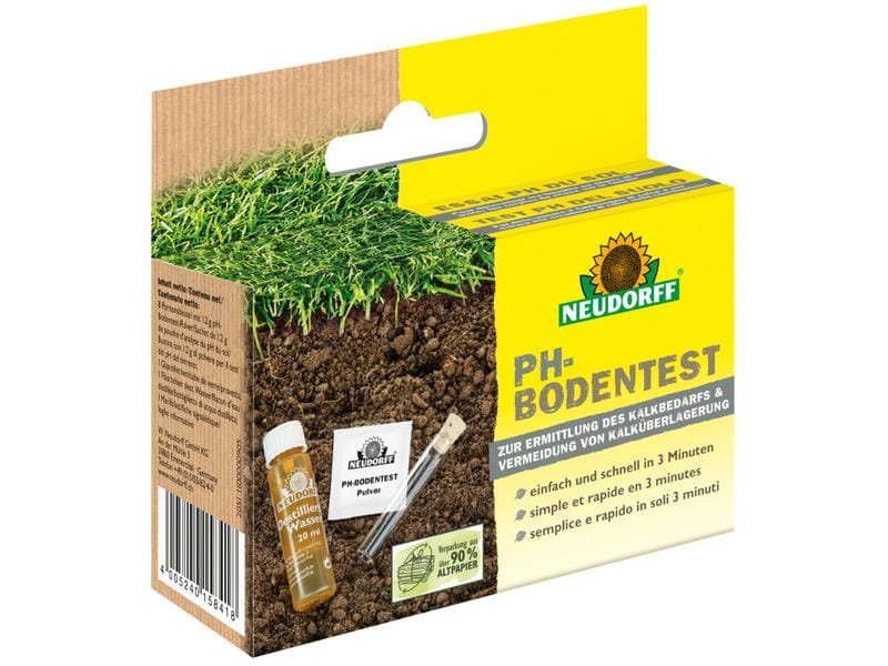 Neudorff Nährstoffanalyse-Set Ph-Bodentest Zur einfachen und genauen Bestimmung des Kalkbedarfs von kultivierten Böden