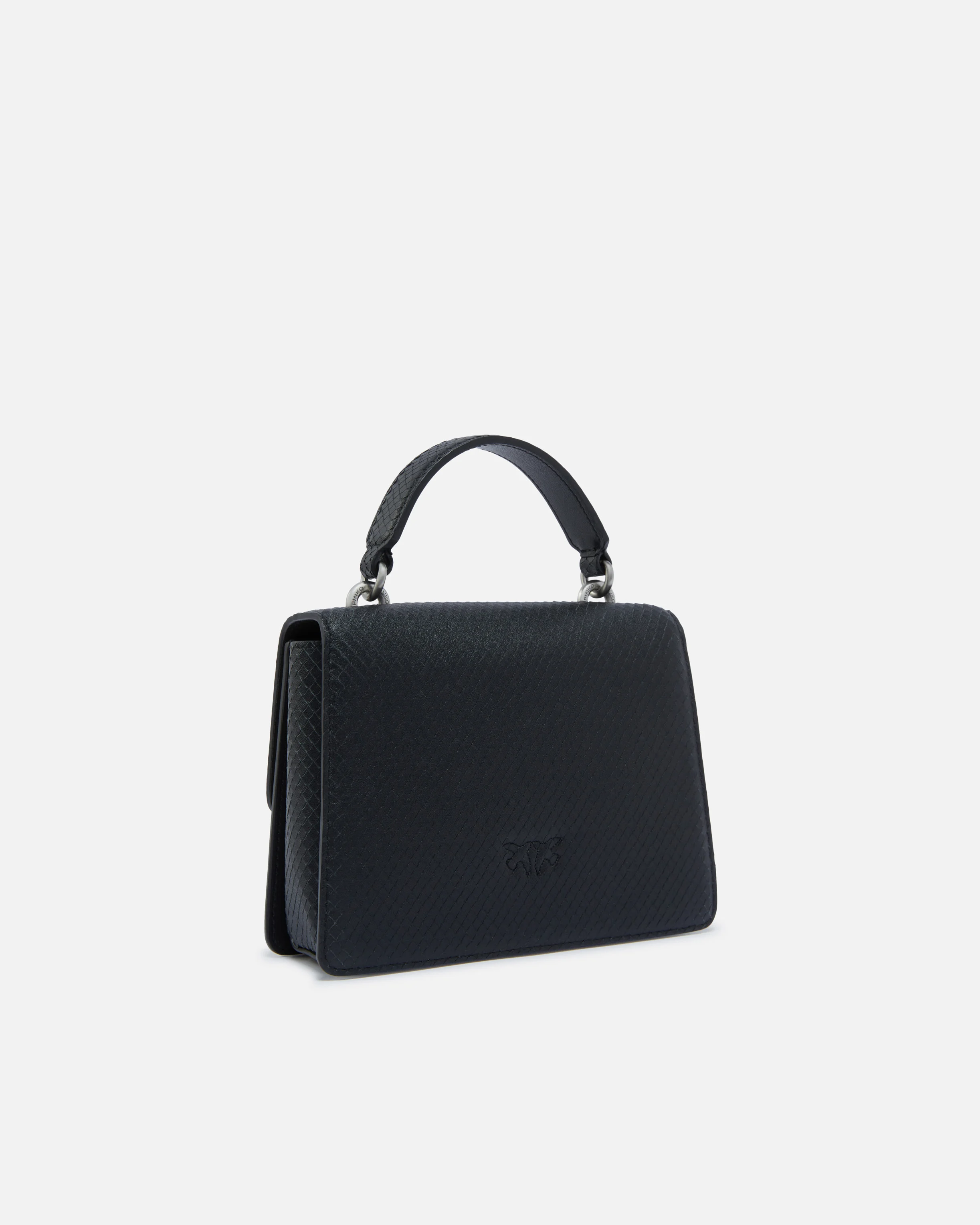 Sac à main love bag façon reptile | Noir