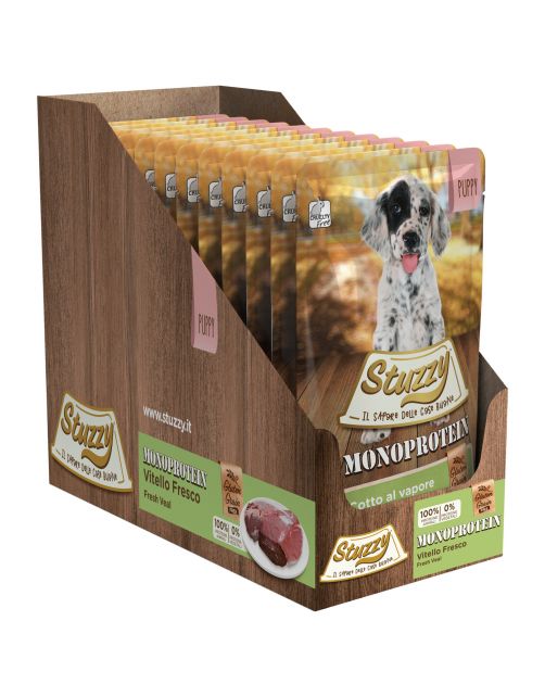 Stuzzy Puppy Dog Grain Free Monoprotein Pouch - Hondenvoer - Kalf 150 g