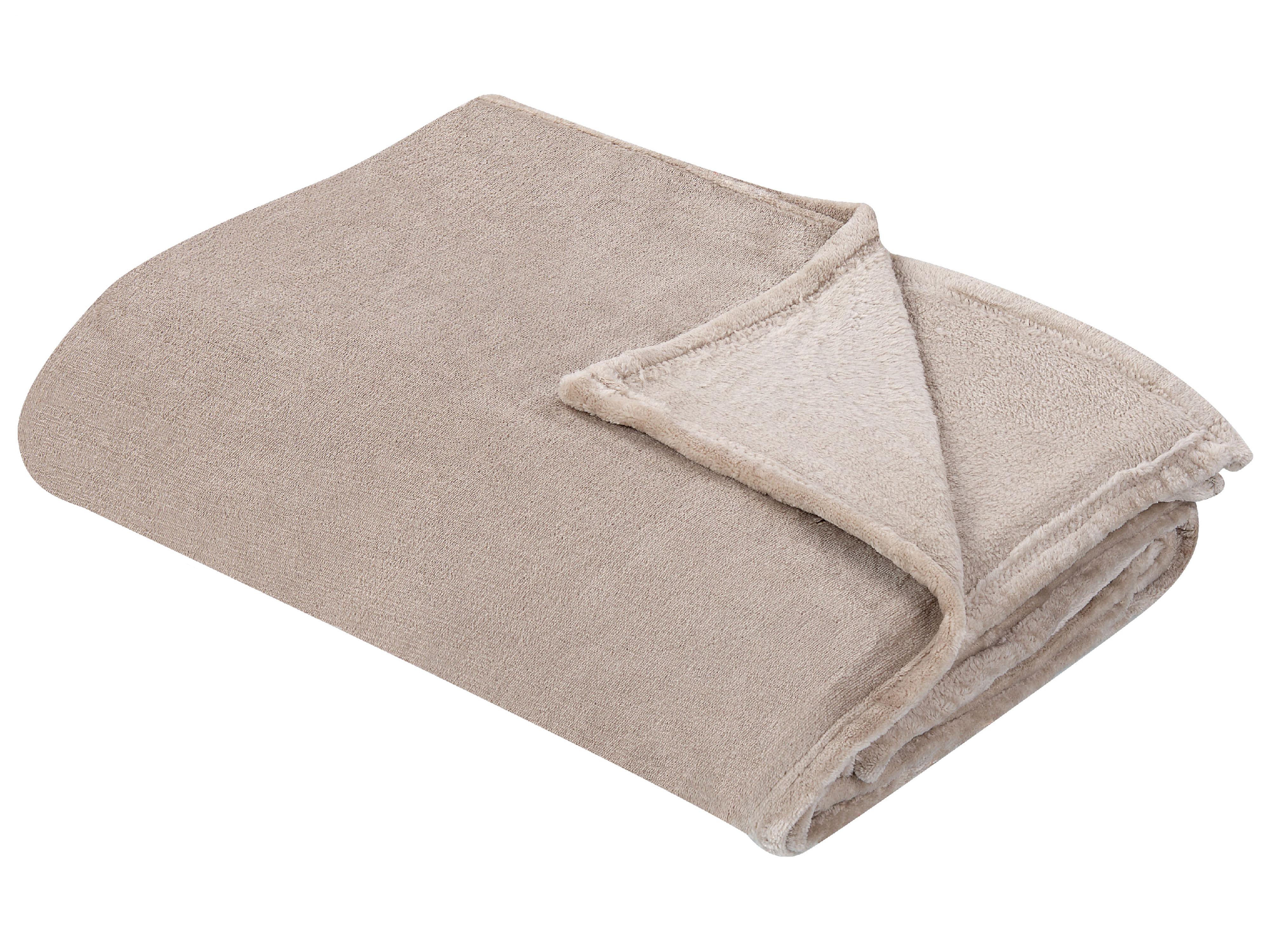 Plaid BAYBURT 200 x 220 cm Beige