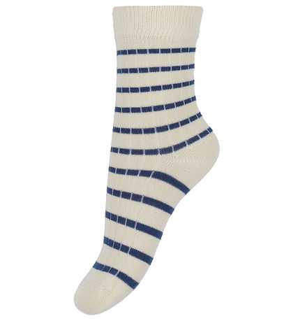 Minipop Socken - Rib - Bambus - 3er-Pack - Kobalt Mix