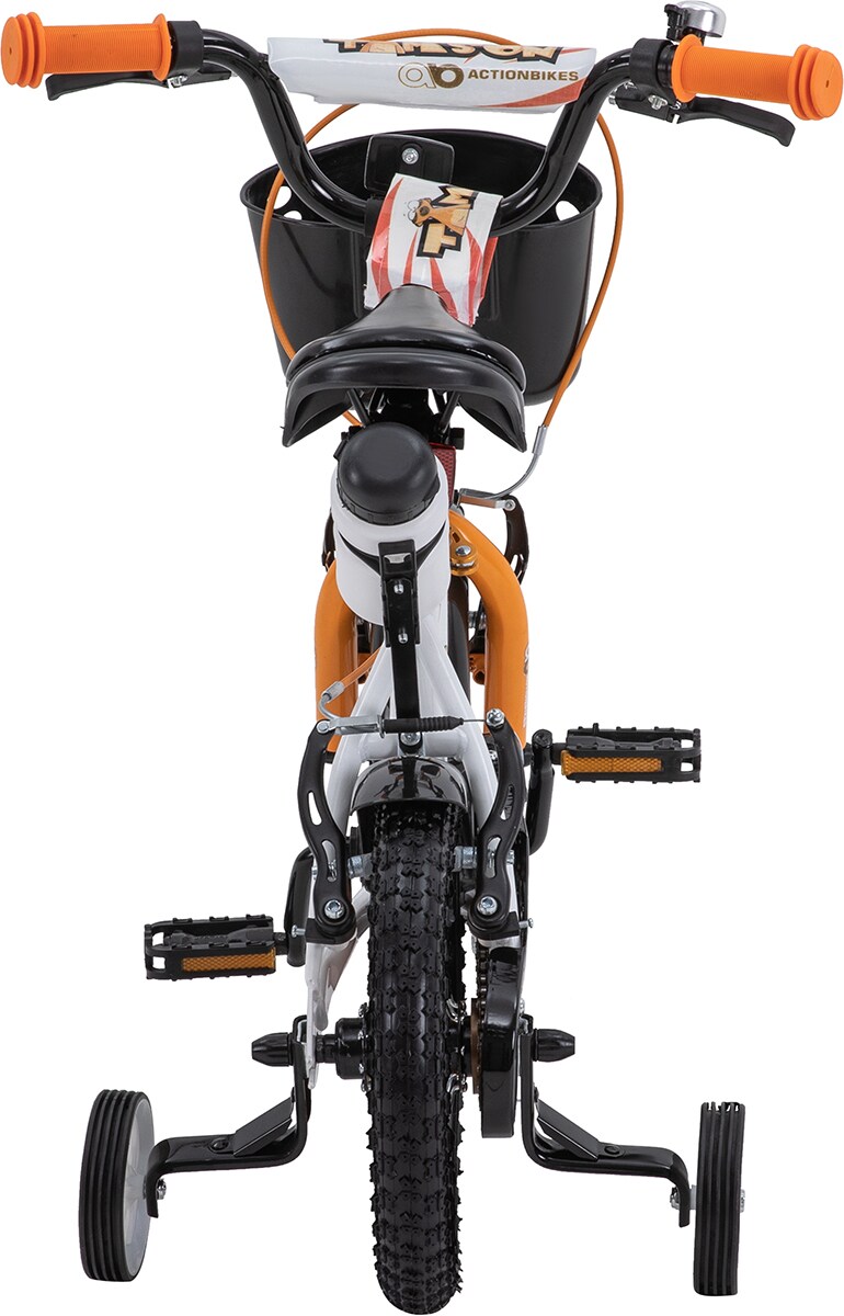 Actionbikes Kinderfahrrad Timson 12 Zoll, V-Brake-Bremsen, höhenverstellbar, Stützräder, Korb
