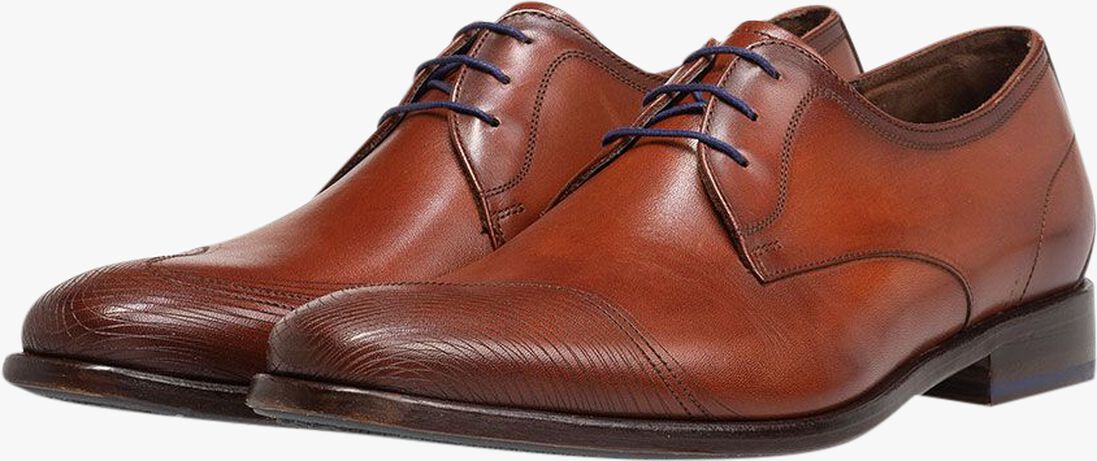 FLORIS VAN BOMMEL cognac floris van bommel nette schoenen sfm-30289