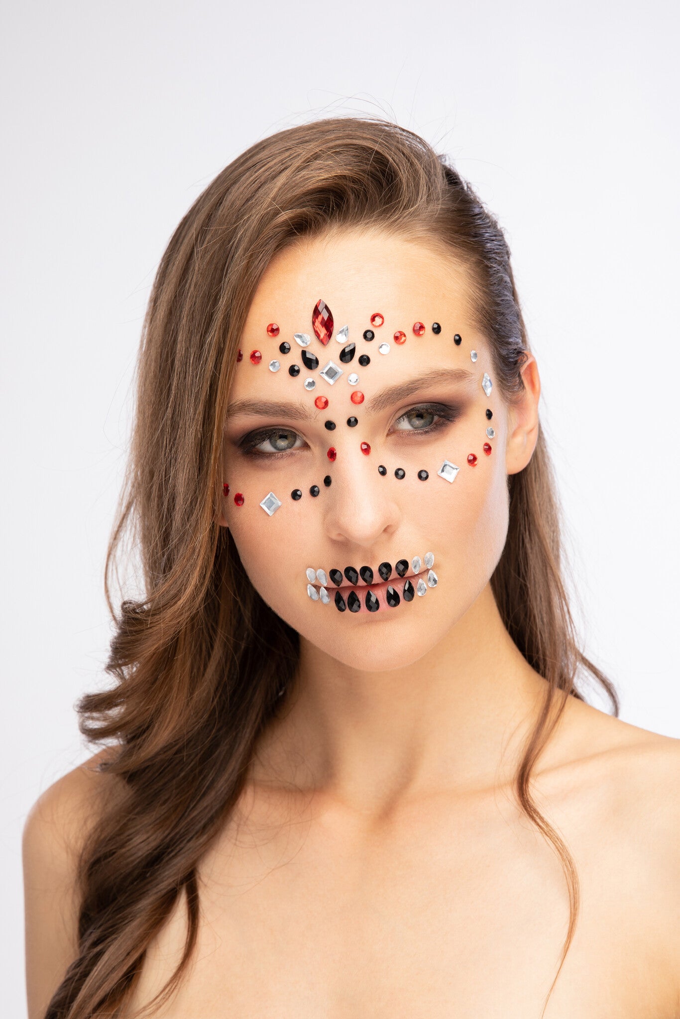 Moon Terror Halloween Face Jewels Day of the Dead