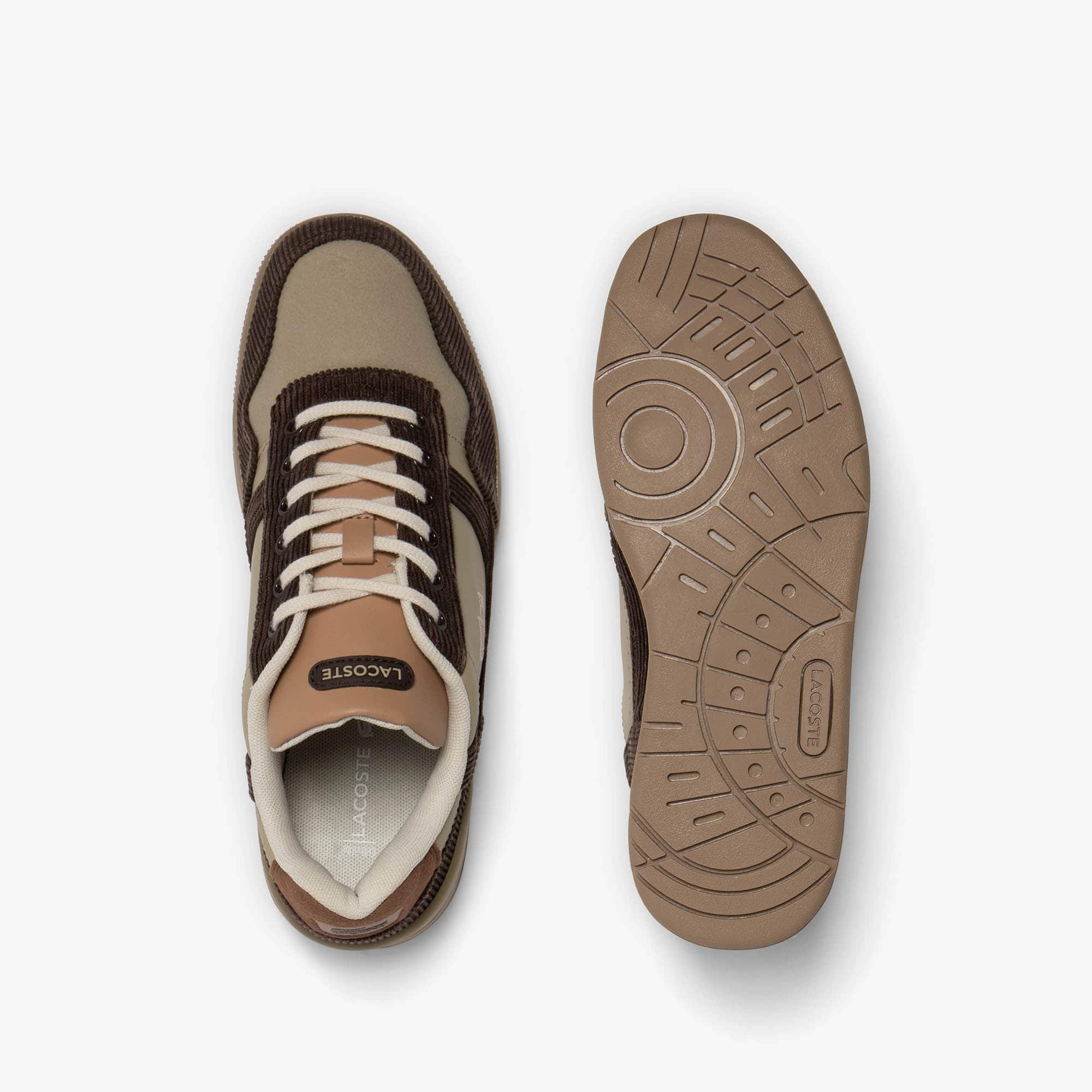 Sneakers T-Clip junior en cuir velours Sneakers - Marron - Lacoste - Enfant