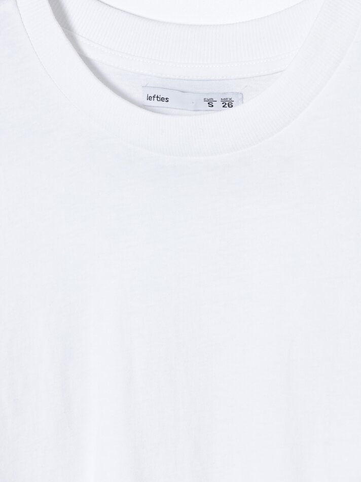 Conjunto com 2 tops cropped básicos - Branco