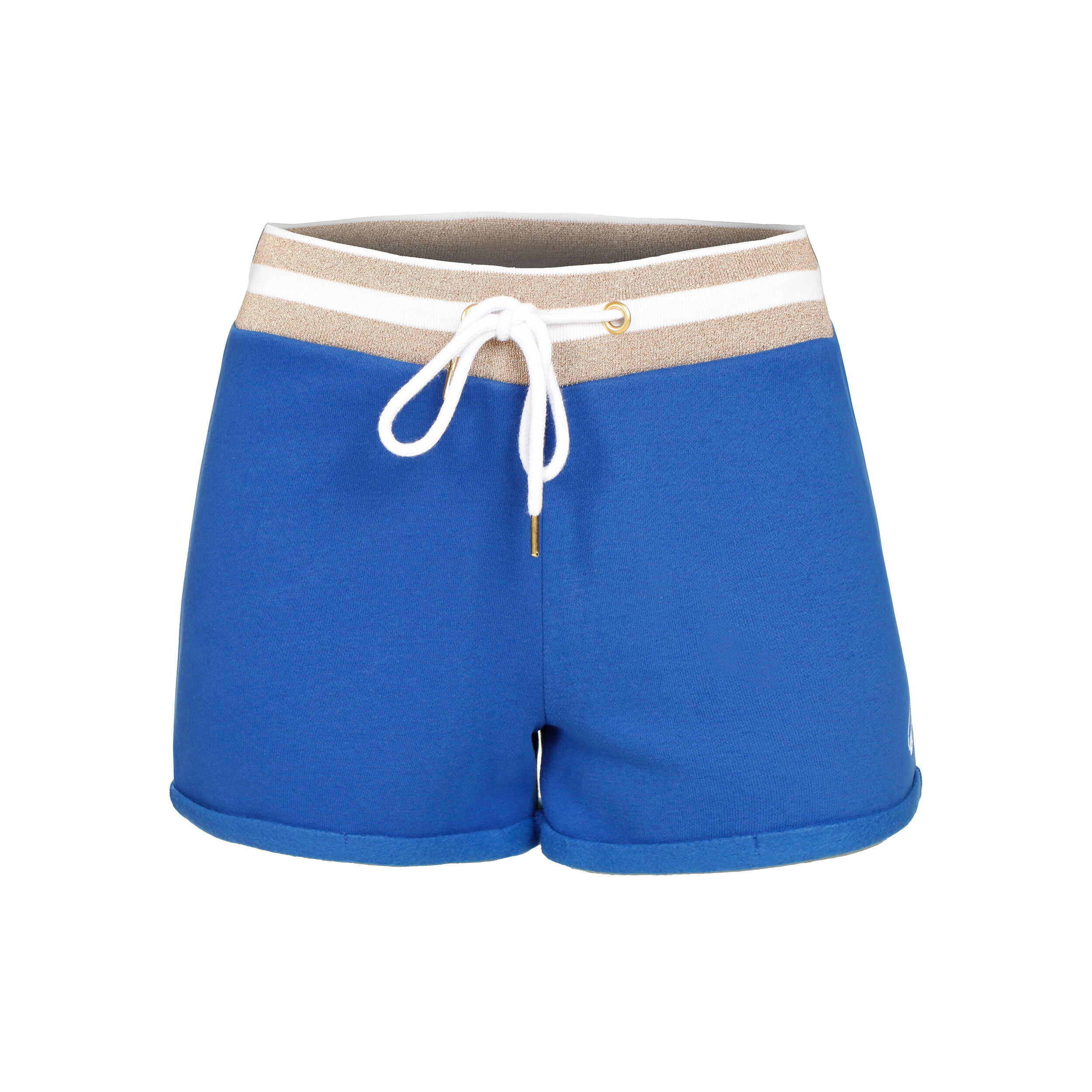 Quiet Please Retro Stripe Shorts Femmes - Bleu , Multicouleur