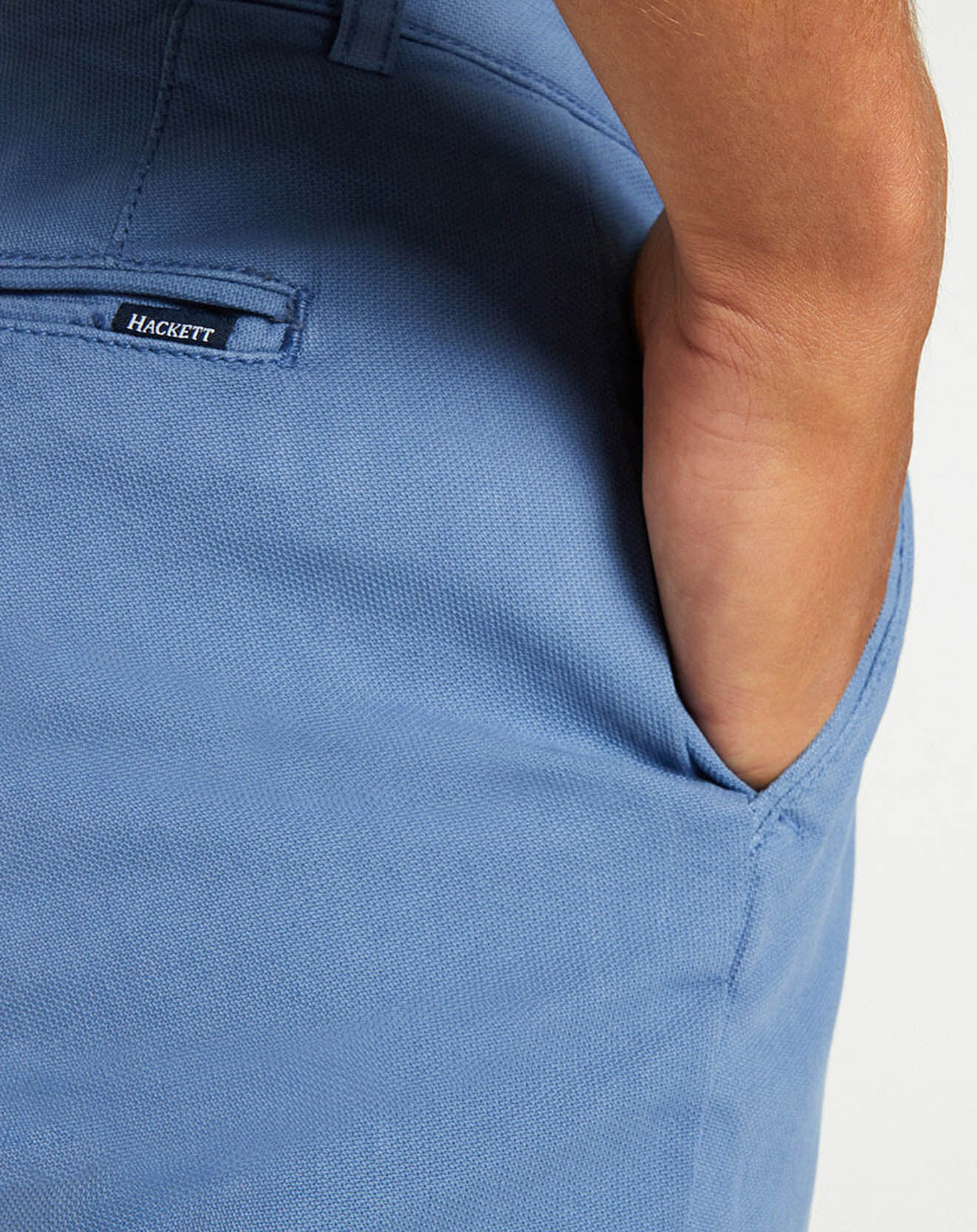 Hackett London Pantalon chino Slim Fit Armure bleu moyen