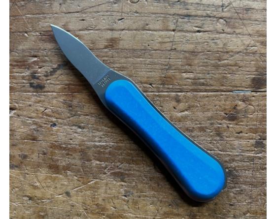 1 Lancette LE BEC - manche en coquille d'Huîtres - couleur : Bleu -Florinox - Thiers Couteau Huître par Florinox