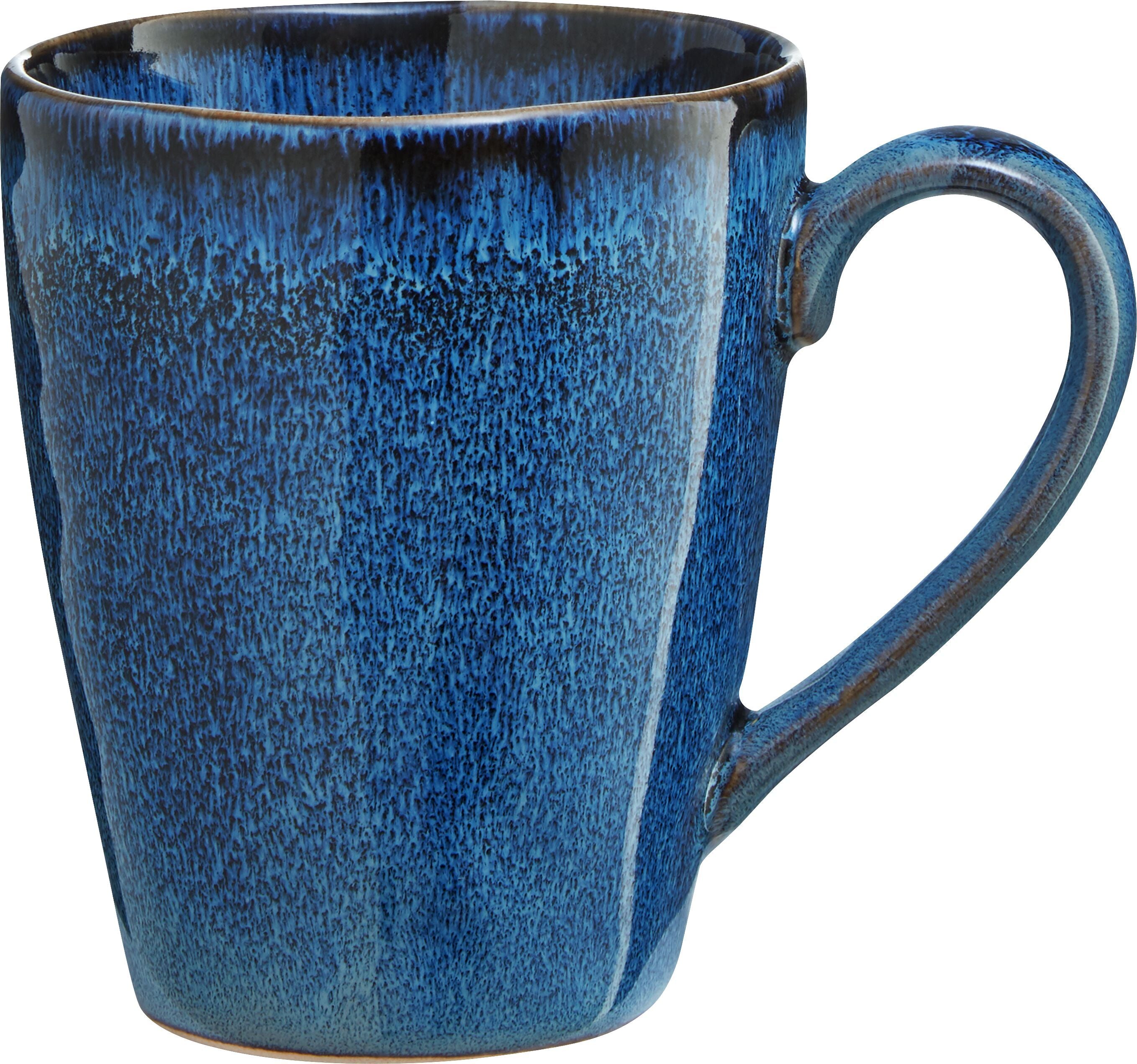 MARLOU Tasse - Blau / B: 11.0 cm x T: 8.0 cm x H: 10.5 cm
