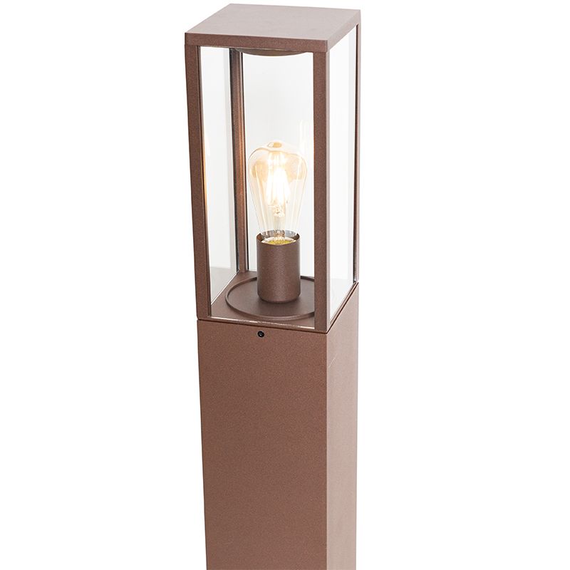 Industriële staande buitenlamp roestbruin 80 cm IP44 - Charlois