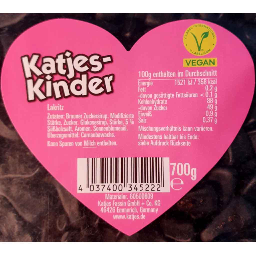 Katjes Lakritz Katjes-Kinder 700g MHD:20.2.25