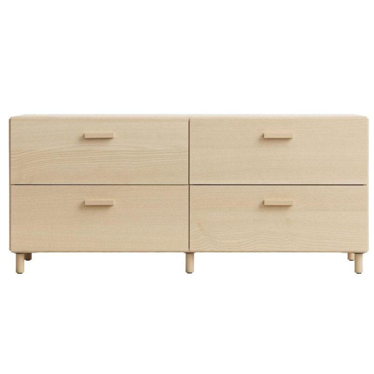 String Furniture Relief low ladekast 123x46,6 essen