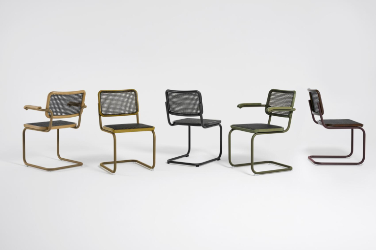 Thonet S64 V eetkamerstoel Dark Melange Black