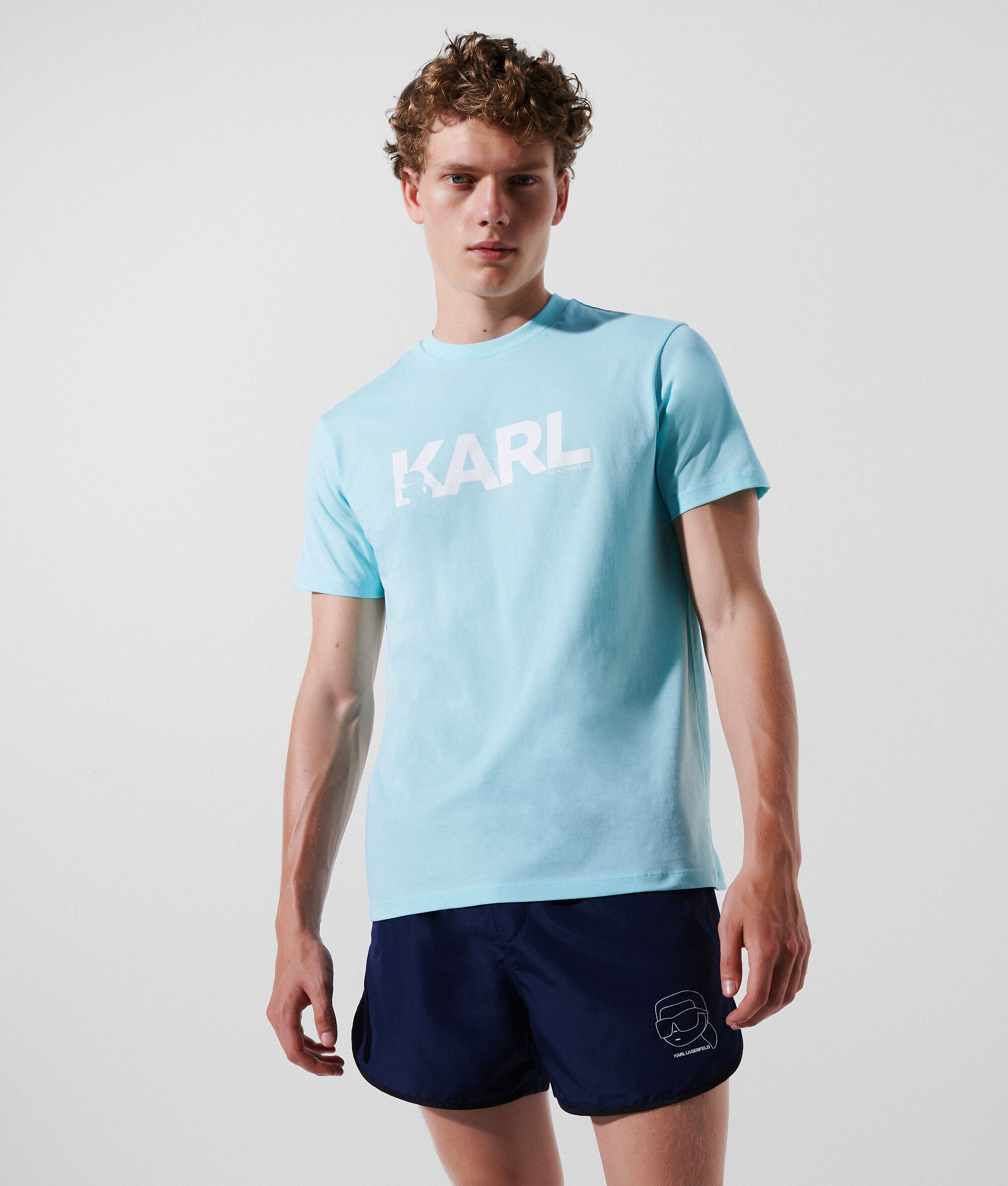 T-SHIRT DE PLAGE À LOGO KARL