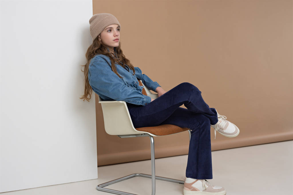 NoBell’ flared broek Sady donkerblauw