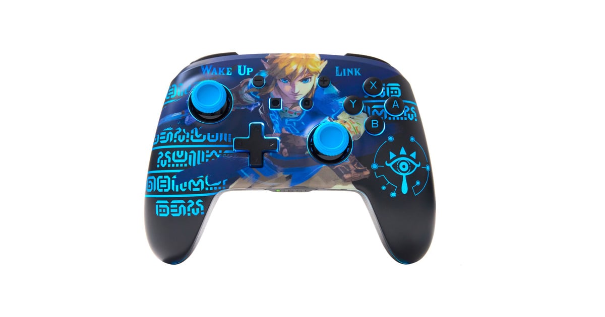 PowerAEnhanced Wireless Controller for Nintendo Switch with Lumectra - Wake Up Link  (Blauw)