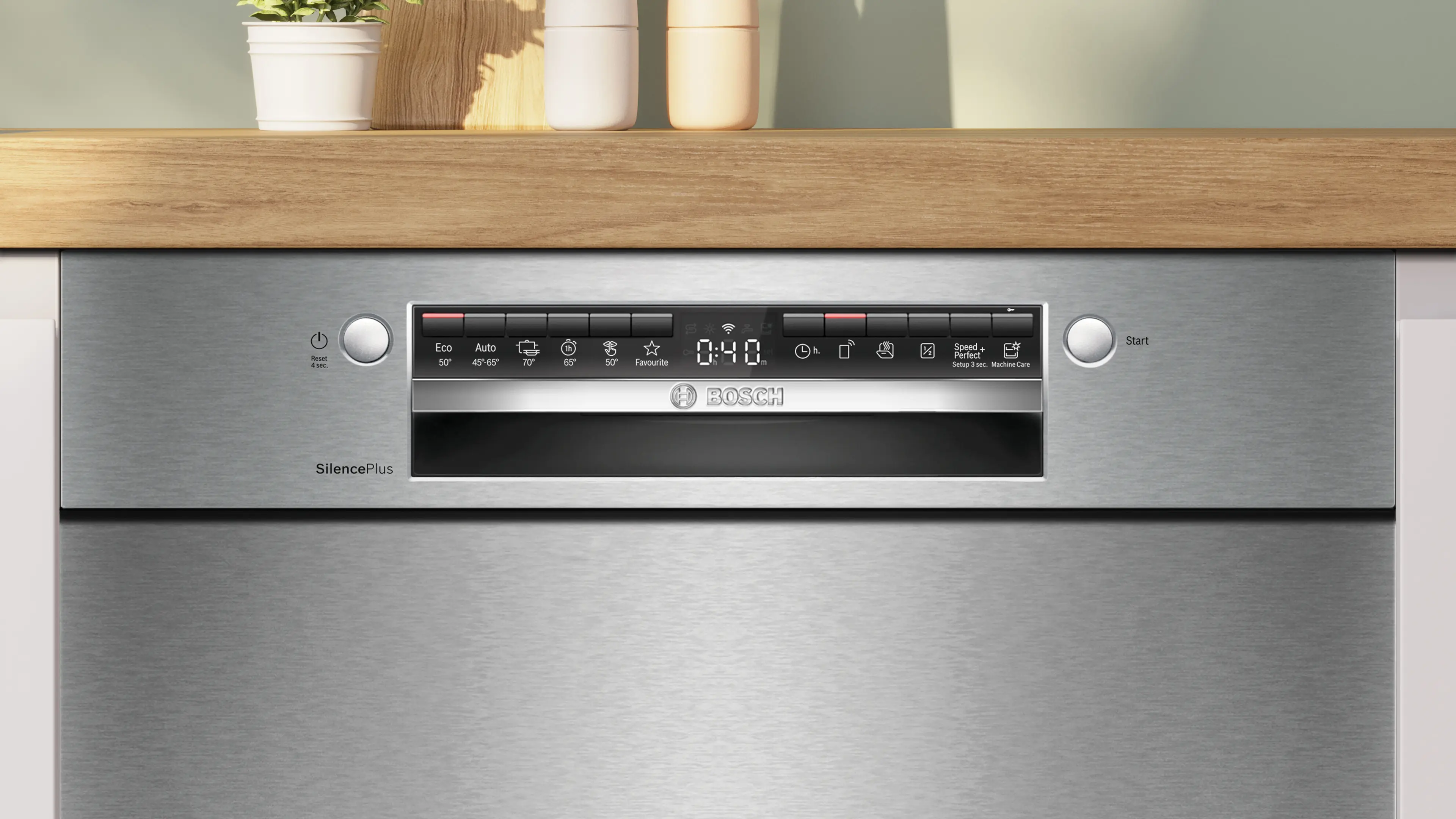 Serie 4 Onderbouw vaatwasser 60 cm Geborsteld staal