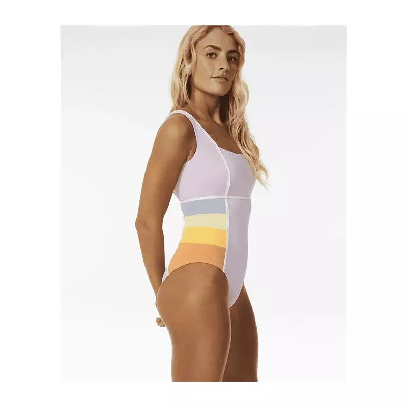 Maillot de bain RIPCURL Sunrise Stripe Good 1 Pc Lilac