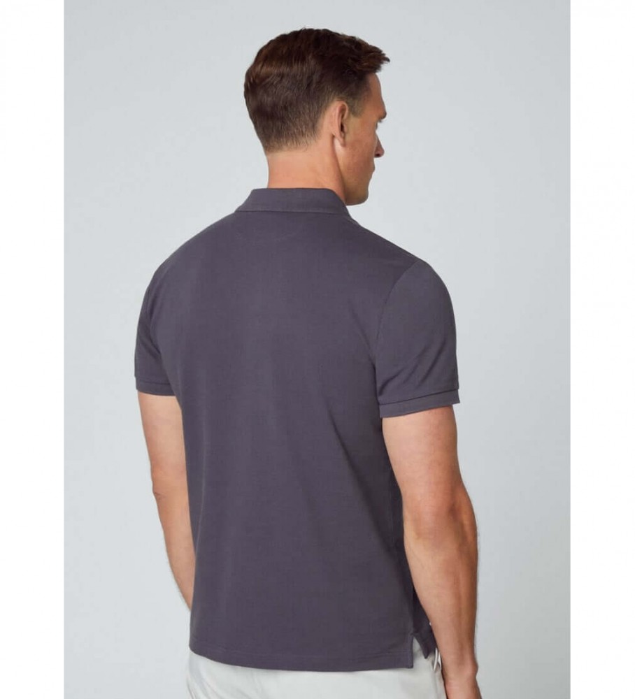Hackett Polo Slim Fit Logo cinza