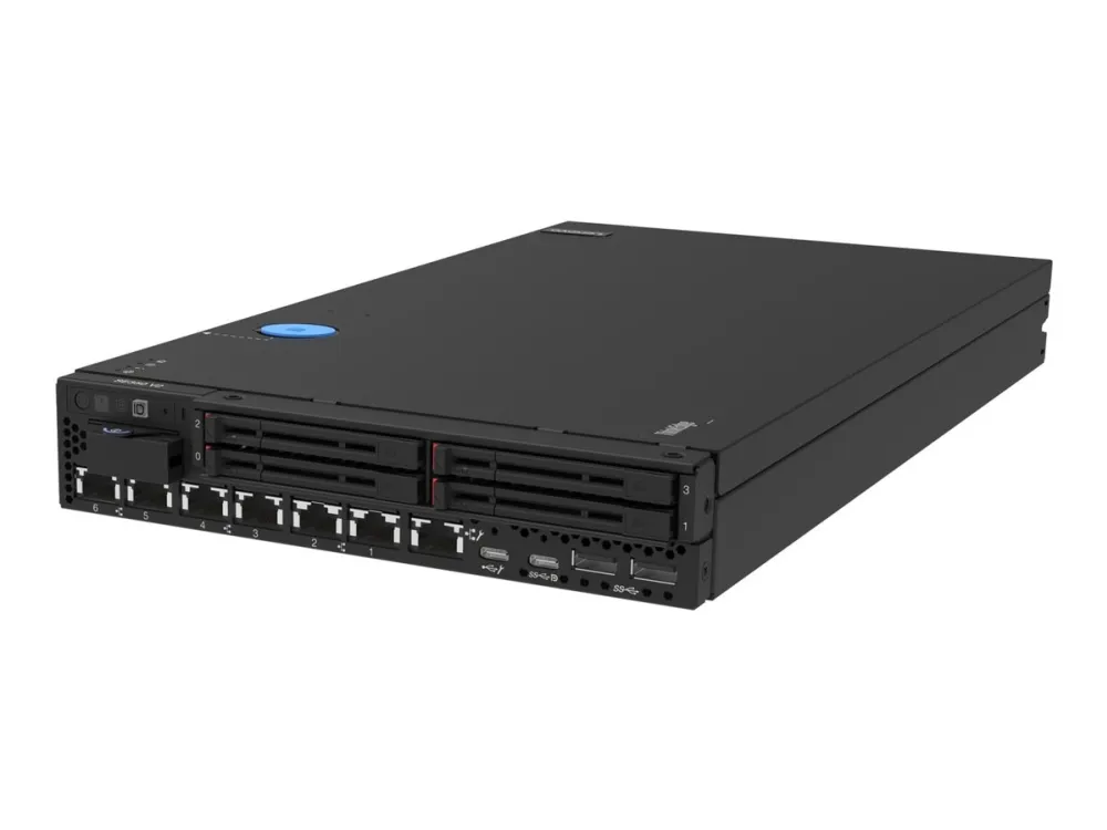 Lenovo ThinkEdge SE350 v2 7DA9 - Desktop Mounting - server - rack-monterbar 1U - envejs - 1 x Xeon D-2733NT / op til 3.2 GHz - RAM 32 GB - ingen HDD - 10 Gigabit Ethernet, 2.5 Gigabit Ethernet, 25 Gigabit Ethernet - intet OS - skærm: ingen