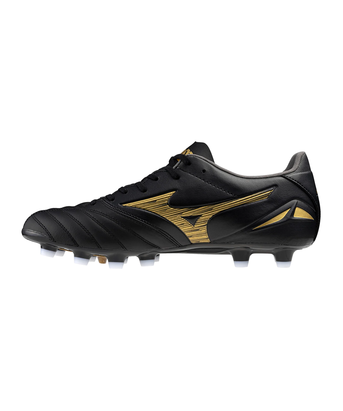 Mizuno Morelia Neo IV Pro FG Aurum Schwarz Gold F50