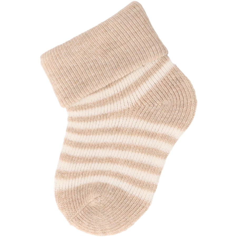 Sterntaler Erstlingssöckchen 3er-Pack Ringel beige melange