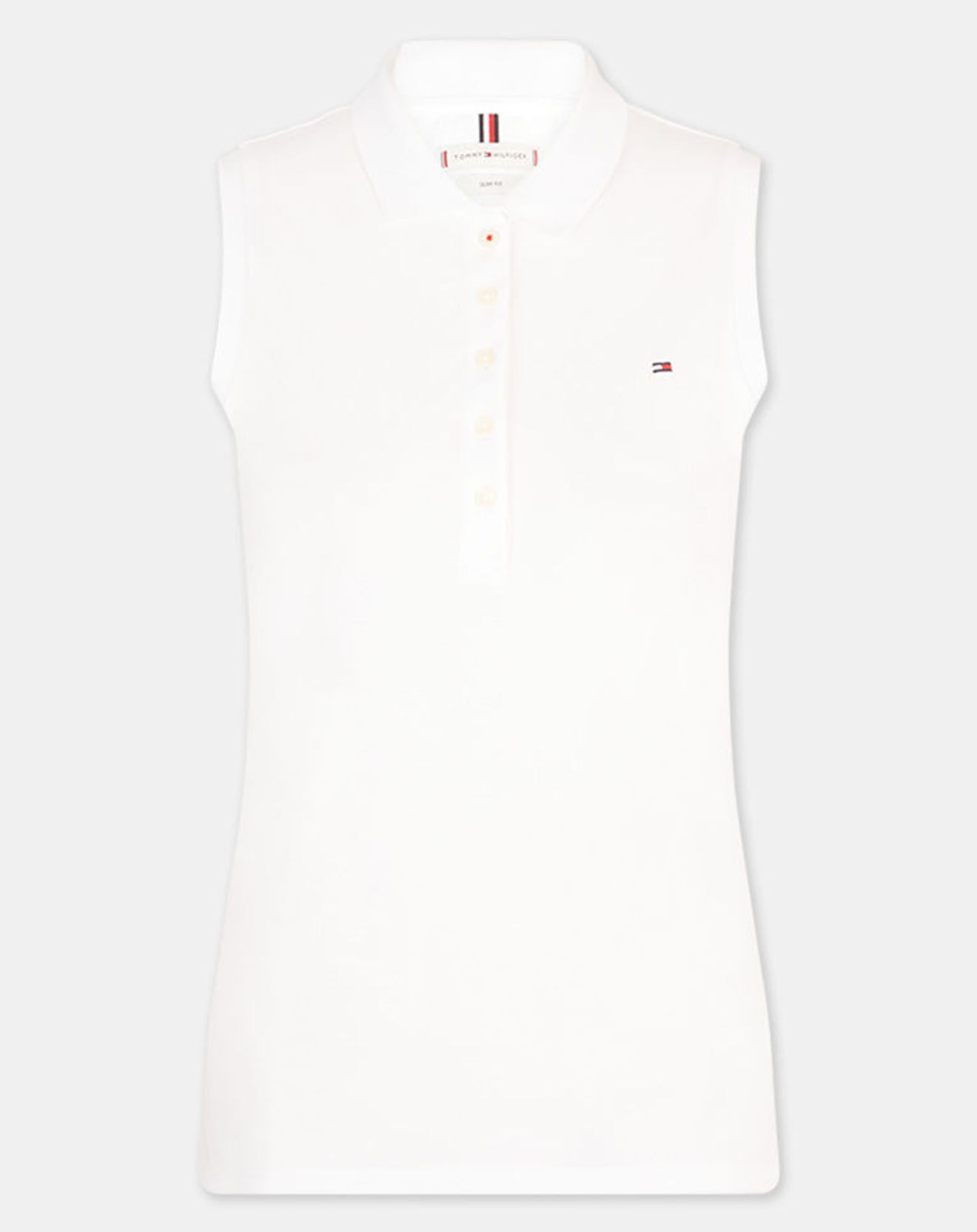 Tommy Hilfiger Polo slim blanc