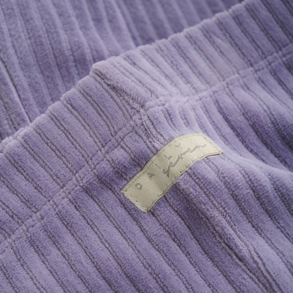 Daily7 fluwelen flared flared broek paars