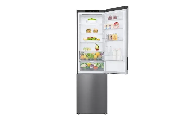LG GBP62PZNBC - Køleskab/fryser - bund-fryser - bredde: 59.5 cm - dybde: 67.5 cm - højde: 203 cm - 384 liter - Klasse B - stål