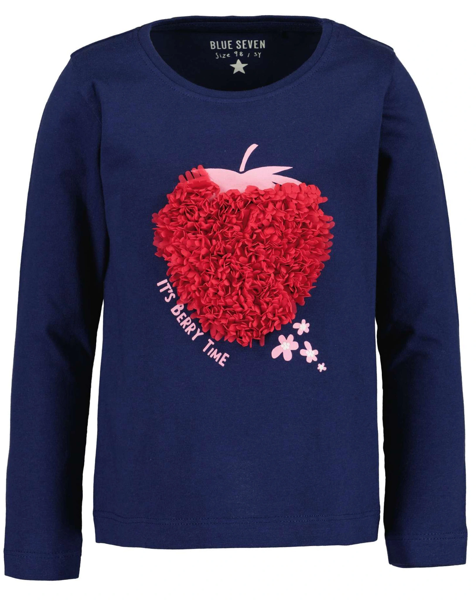 Langarmshirt BERRY TIME in ultramarin