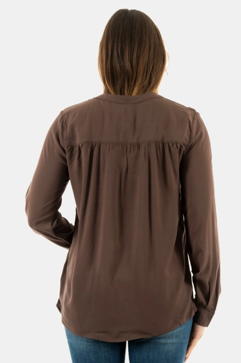 tee shirt manches longues ichi main marron