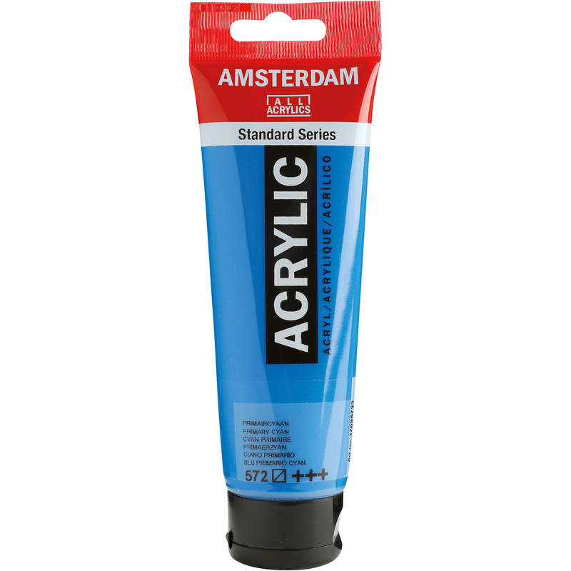 Amsterdam Acrylfarbe, 120 ml, primärzyan, 1 Stück
