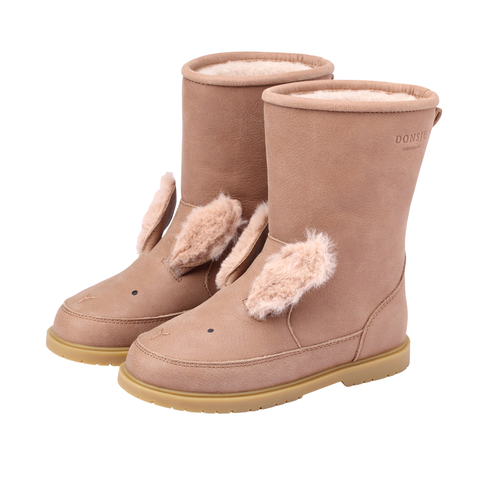 Stiefel Wadudu Fluffy Bunny Hazelnut Leather