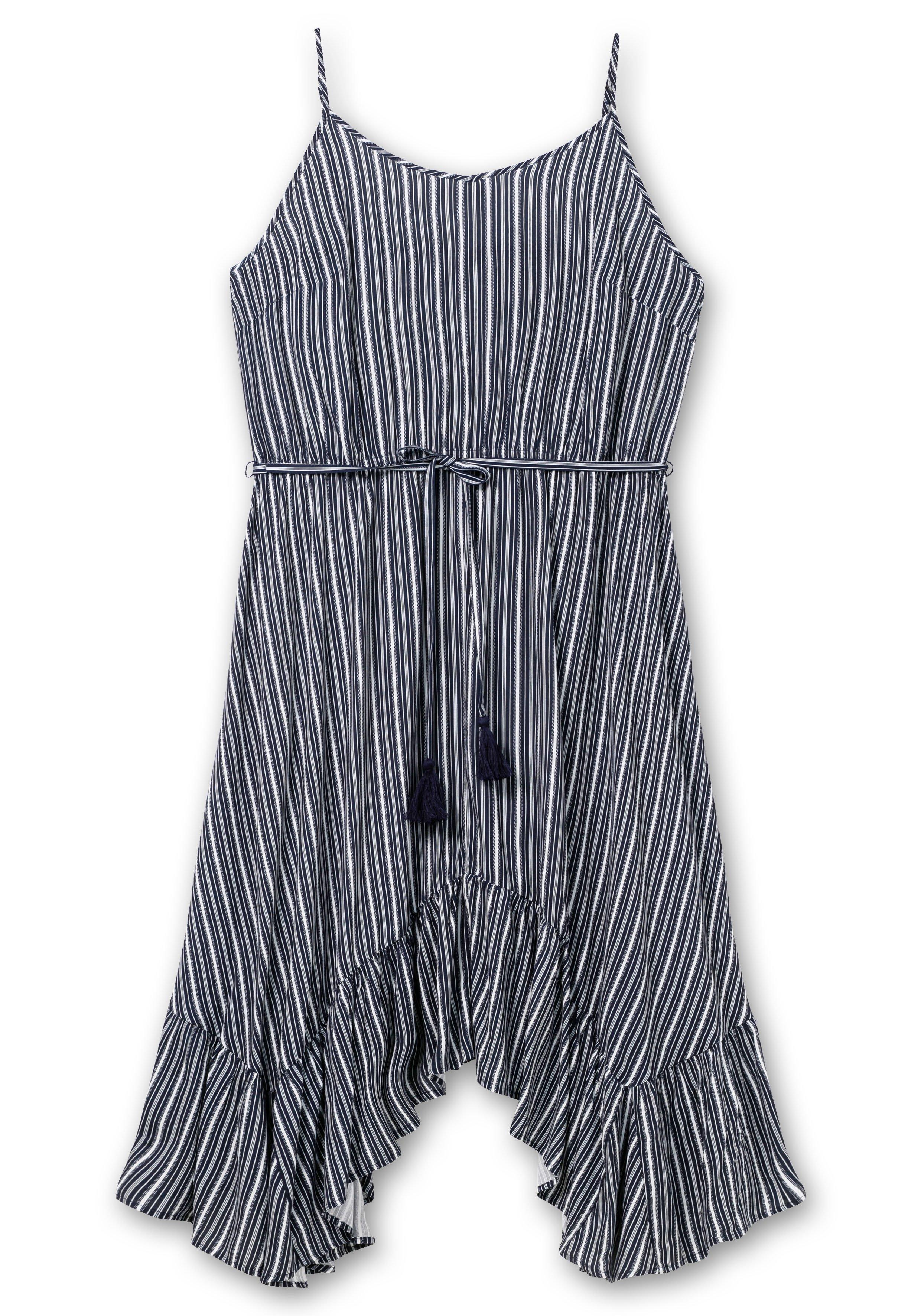 Kleid mit schwingendem Volantsaum