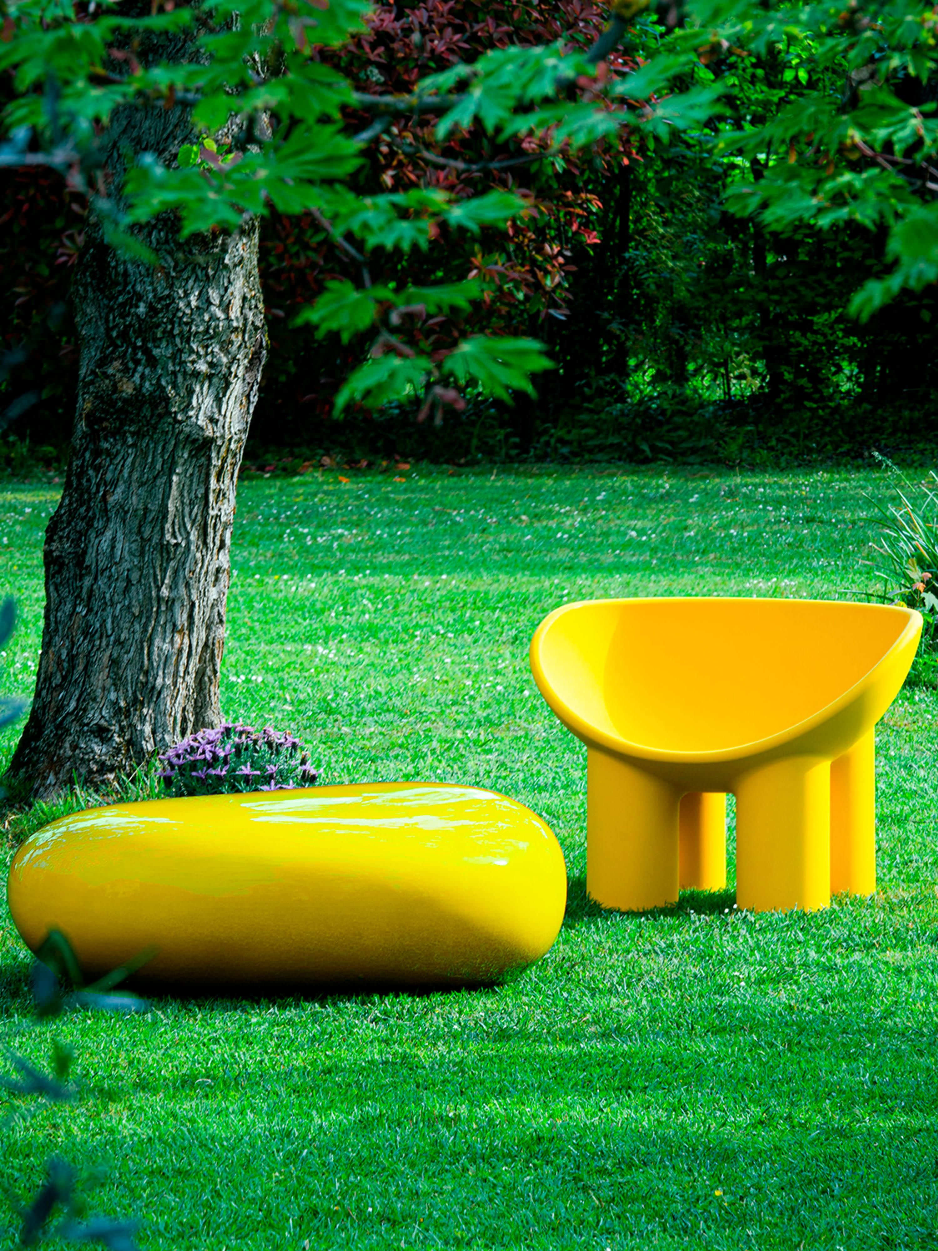 Kunststof loungefauteuil Roly Poly