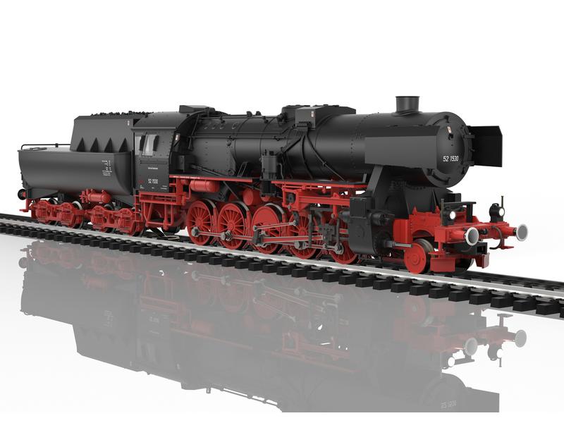 Märklin Dampflokomotive BR 52 mit Wannentender, DB, AC, H0 Schwere Güterzug-Dampflokomotive Baureihe 52, mit Wannentender 2´2´T30 der DB