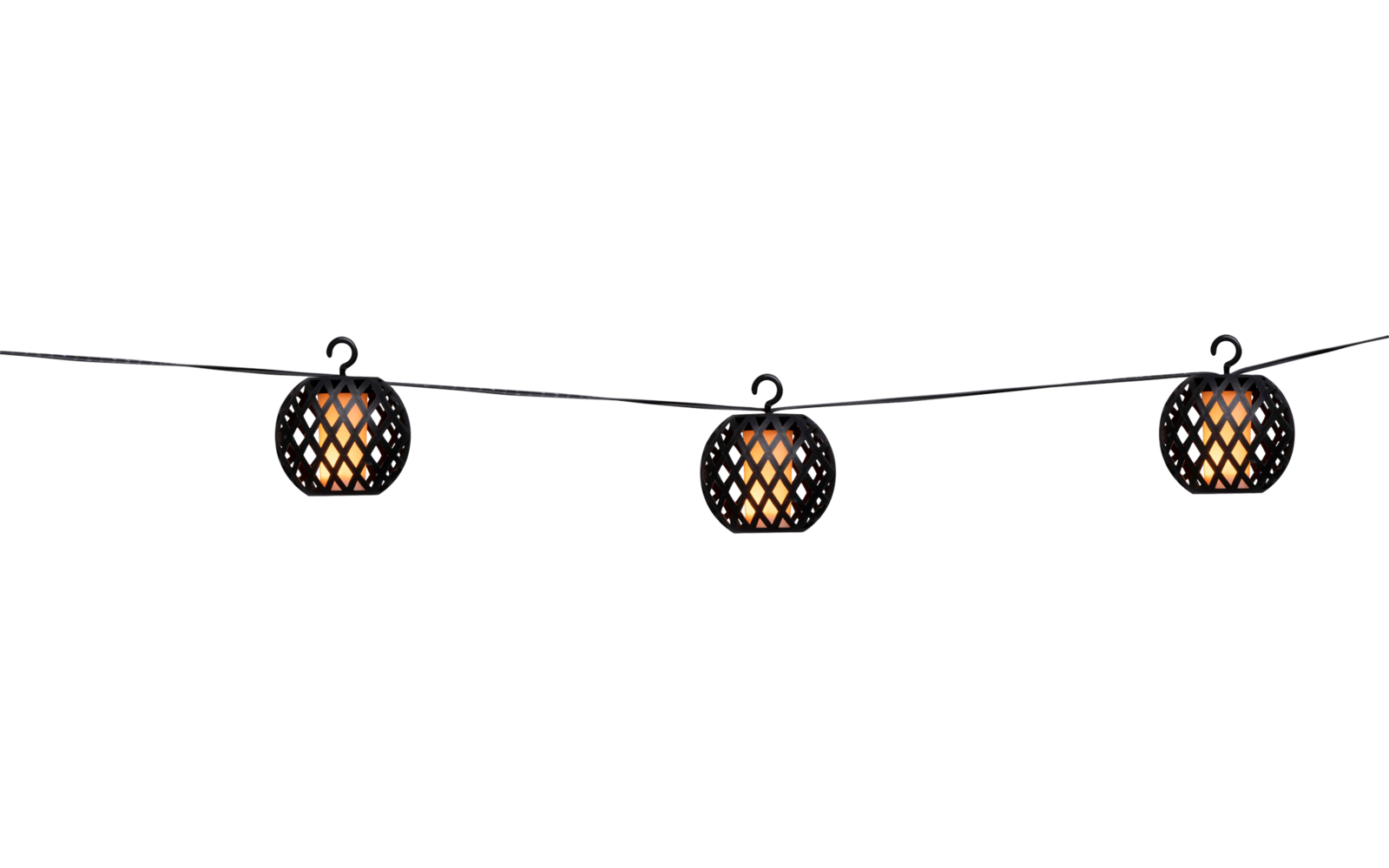 Grundig Lichterkette solarbetrieben 1,8 Meter mit 8 LED-Glühbirnen
