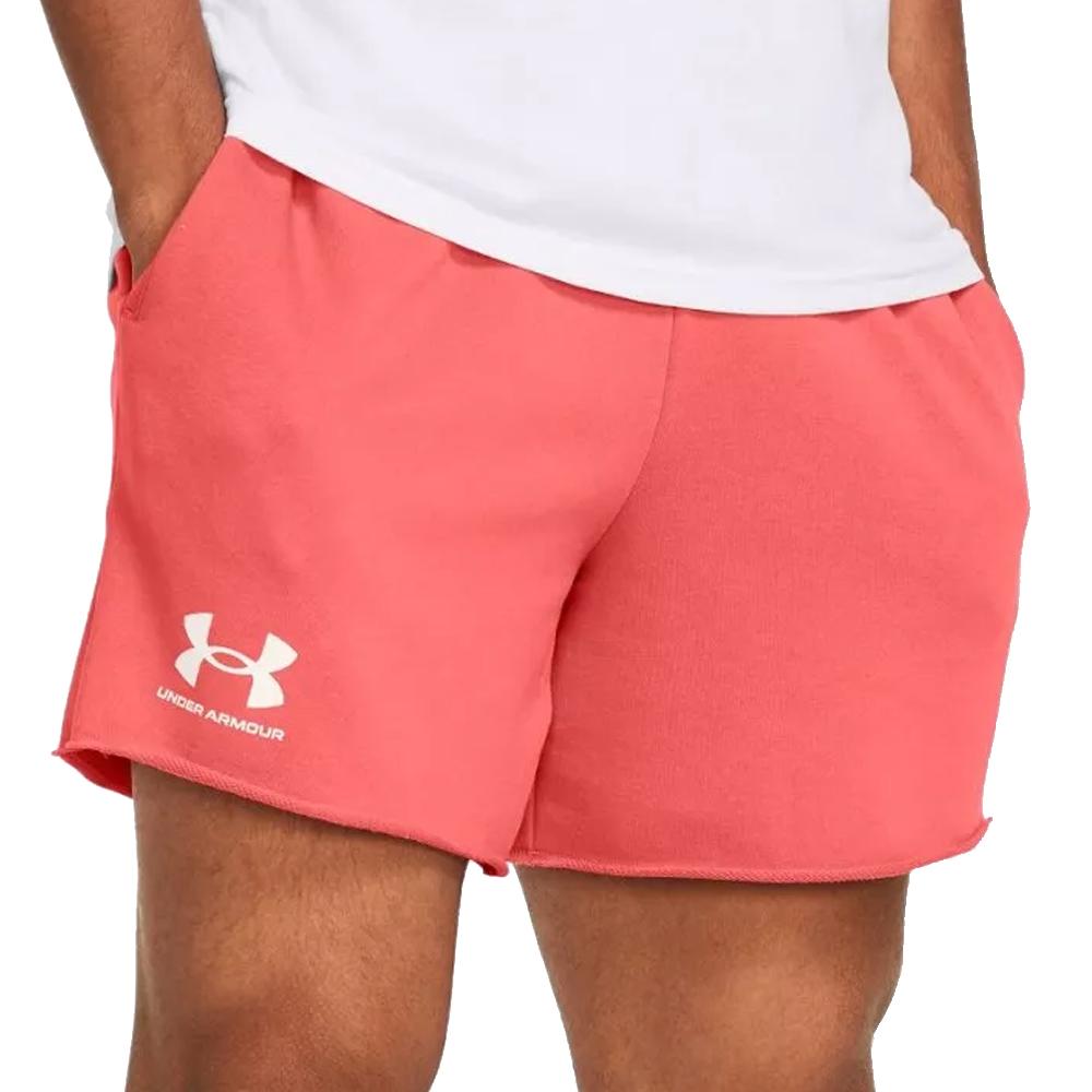 Under Armour Short Rouge Homme Under Armour Rival Terry 6