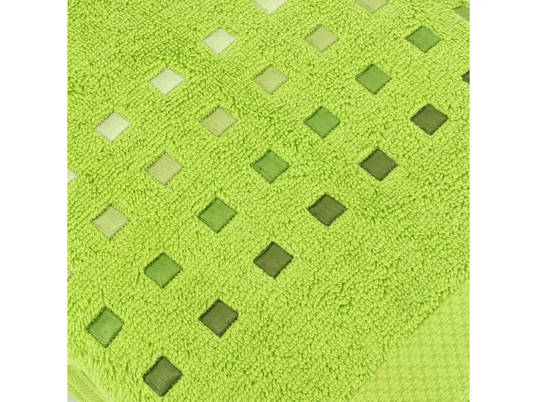 Serviette de toilette 50x100 cm coton 550 g/m2 PURE PRIMAVERA Vert Pistache