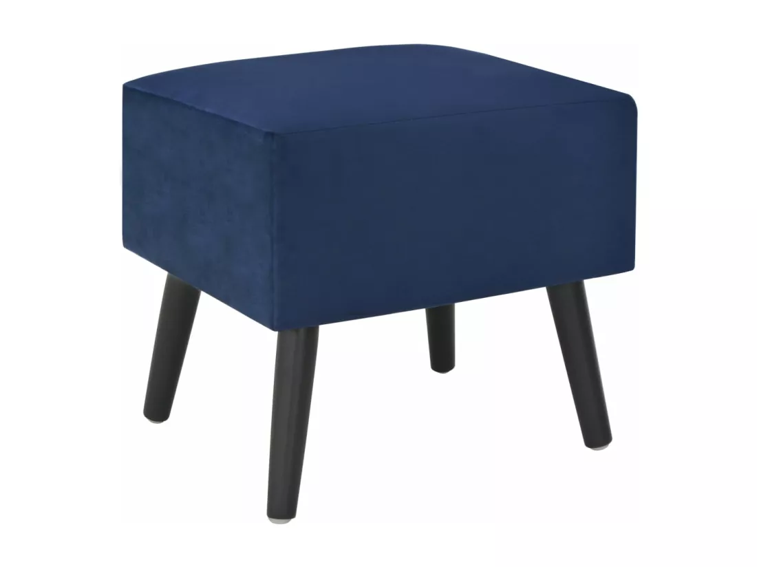 Table de chevet Bleu 40x35x40 cm Velours