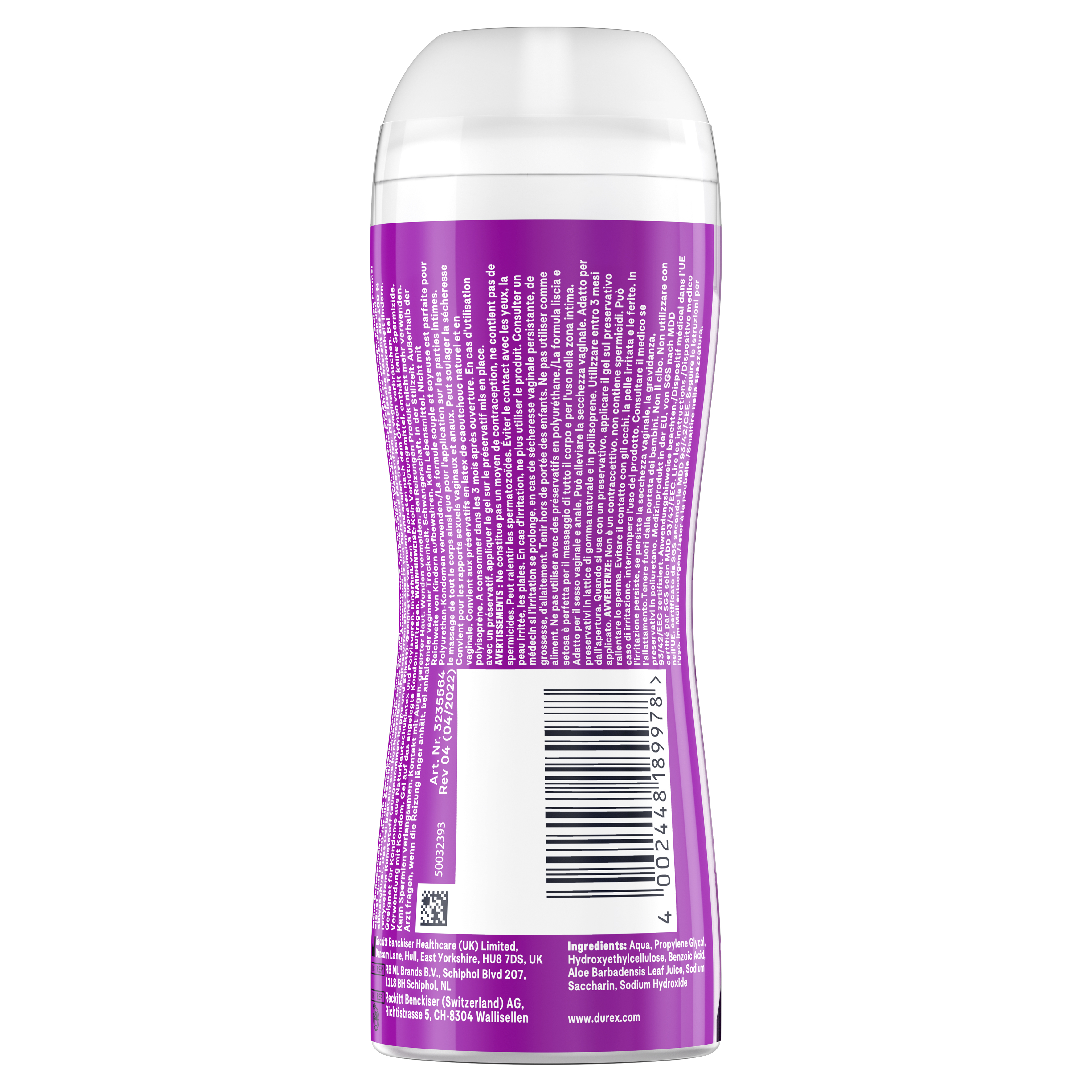 (200ml) 2in1 Massage und Gleitgel Wasserbasiertes Gleitmittel (3235534) - Aloe Vera